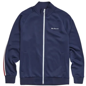 Ben Sherman Navy Blue Striped Retro Track Top Jacket