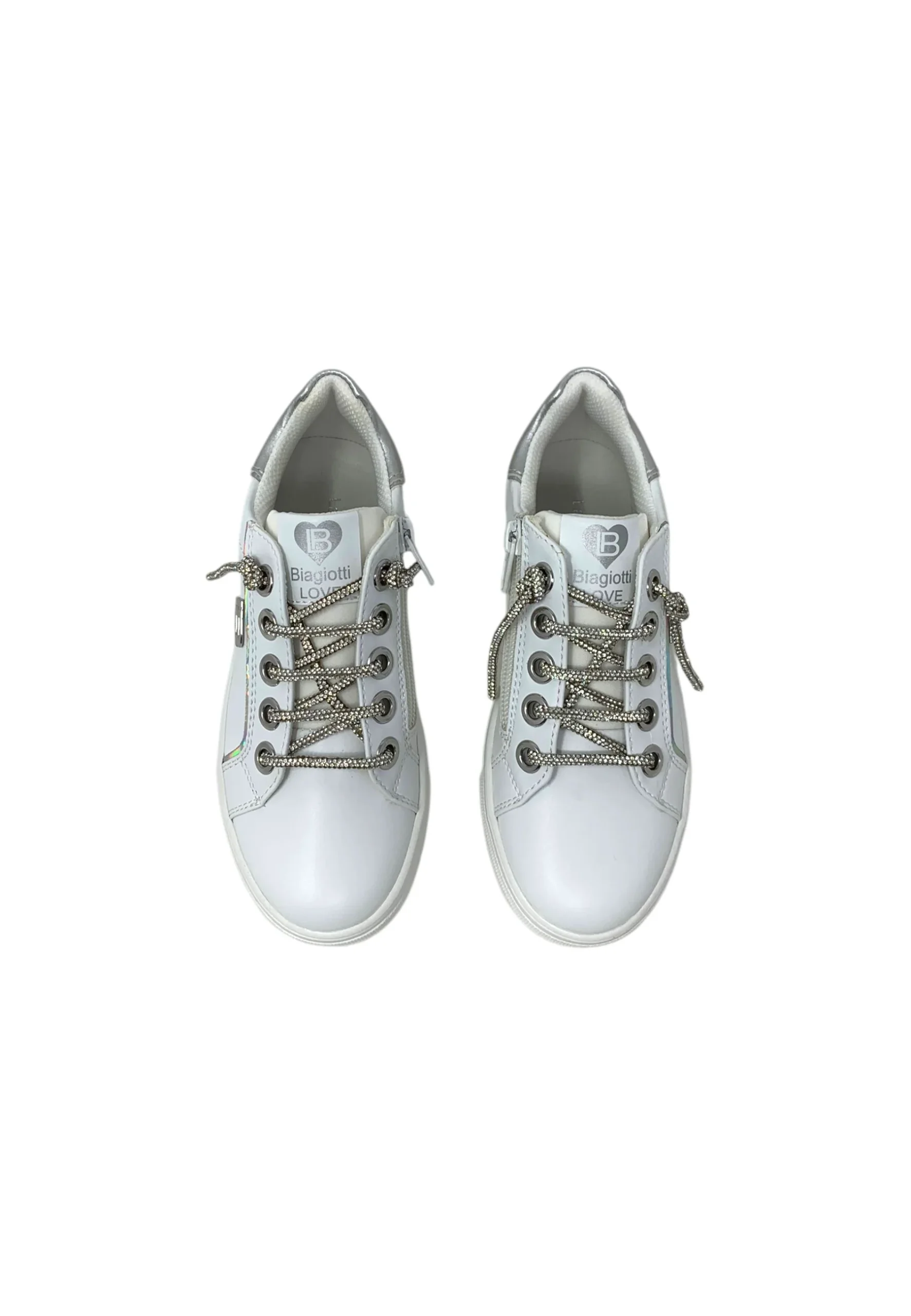 Sneaker LAURA BIAGIOTTI 9501 wht/silver bambina/ragazza - immagine 4