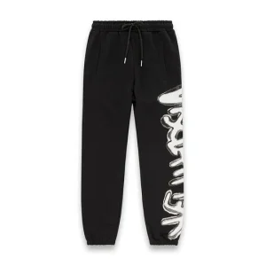 Pantalone In Felpa Logo Verticale Grande Donna