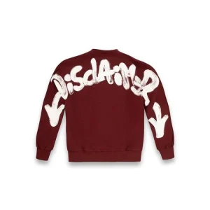 Felpa Giro Con Stampa Retro Uomo