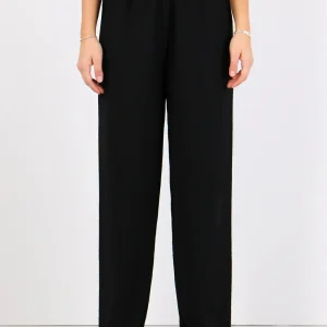 Pantalone Largo Con Cinto Logato Donna