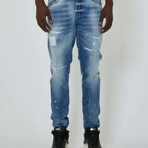 Jeans Con Strappi / Toppe Uomo