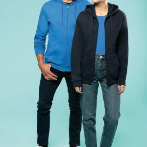 K479 - Felpa con cappuccio full zip