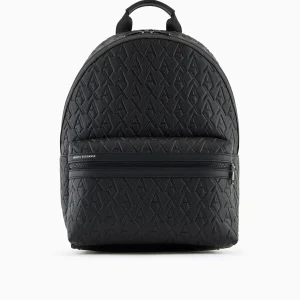 Zaino Pelle Liam Backp. Logo Allover Uomo