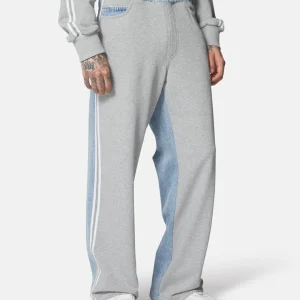 Pantalone In Felpa e Jeans Con Banda Unisex