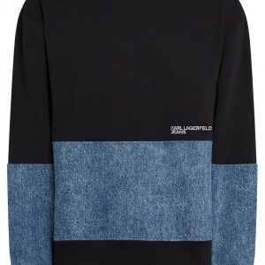 Felpa Relaxed Denim Riporto Jeans Uomo