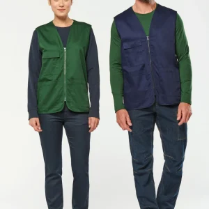 WK608 - Gilet unisex in policotone multitasche