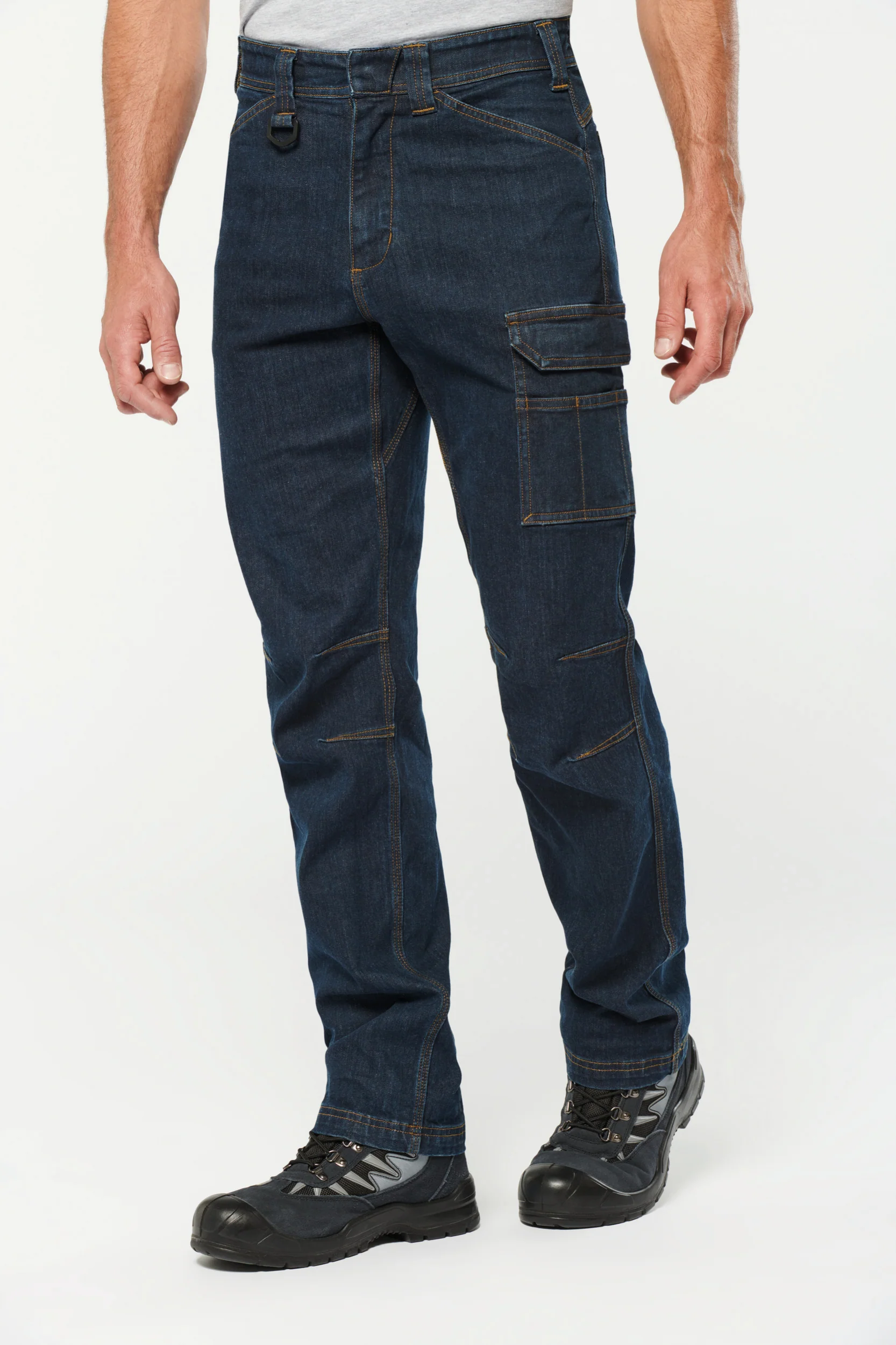 WK705 - Pantaloni Denim uomo multitasche - immagine 2