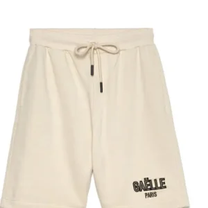 Bermuda In Felpa Con Ricamo Uomo