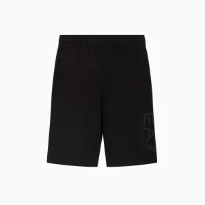 Bermuda Train In Felpa Logo Vert. Uomo