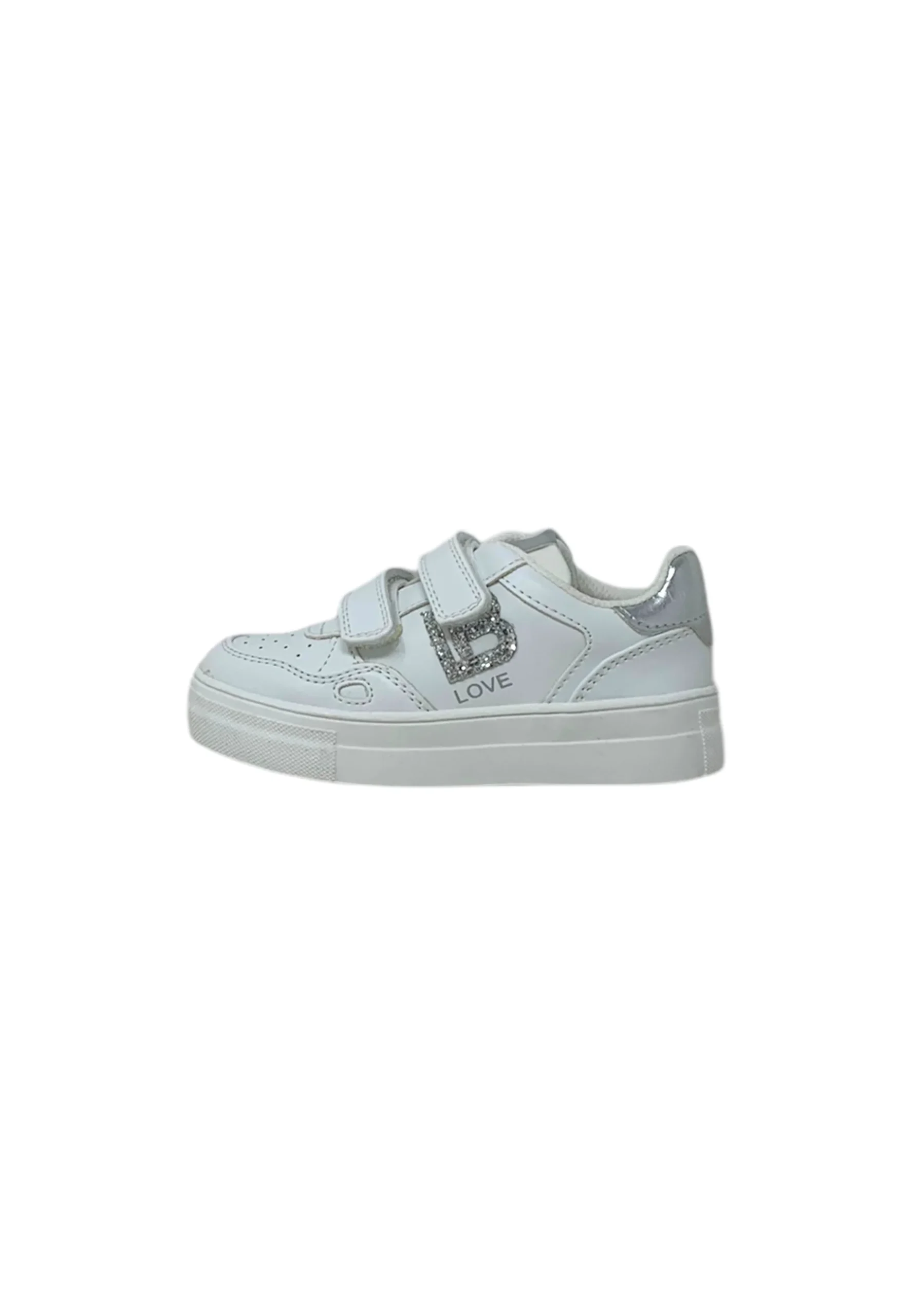 Sneaker LAURA BIAGIOTTI 9505 WHT/SILVER bambina/ragazza