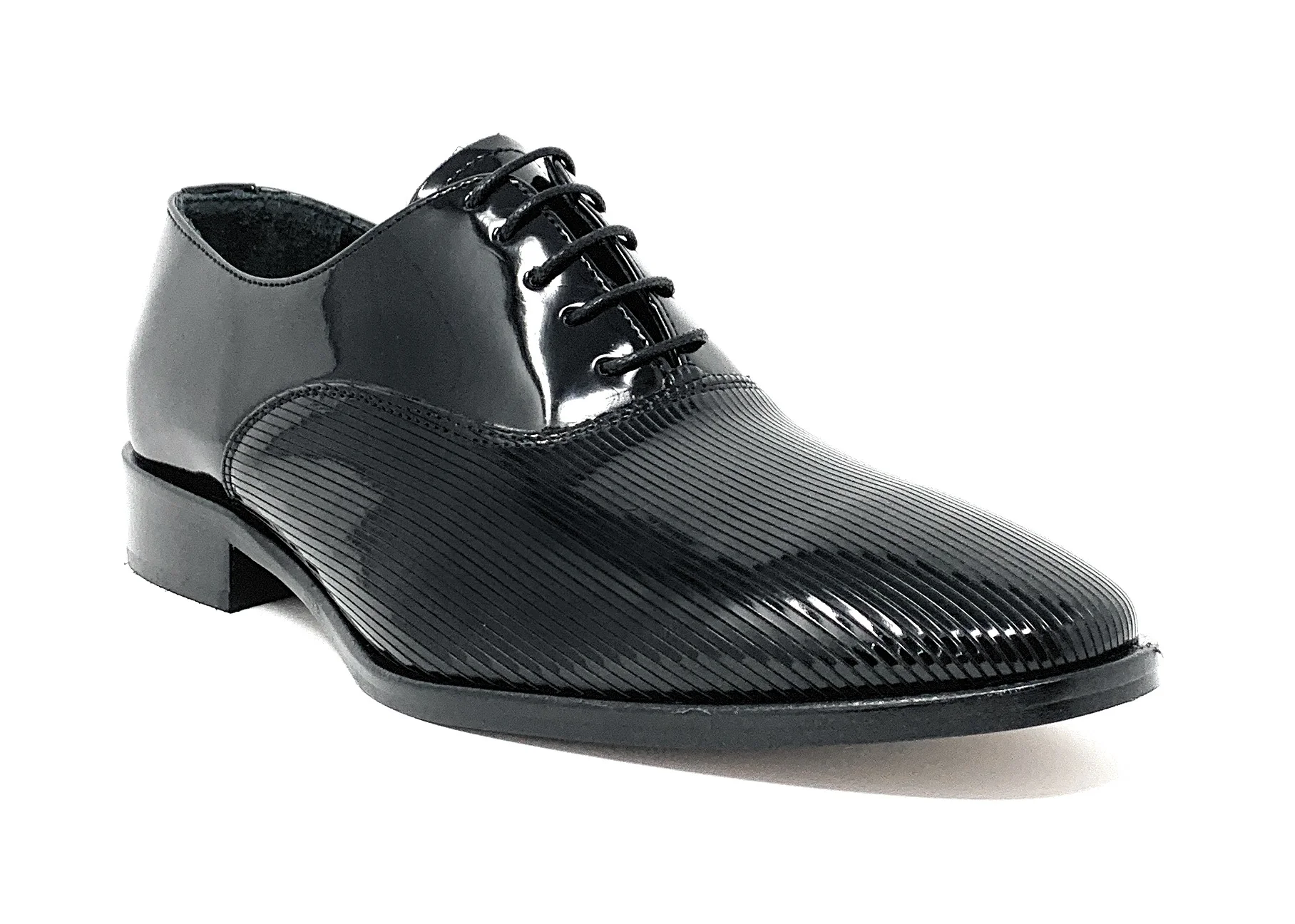 Scarpa modello francesina ANTICA CALZOLERIA CAMPANA 8000 VERNICE NERO uomo - immagine 2