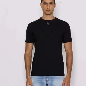 t-Shirt Logo Ricamato e Retro Uomo