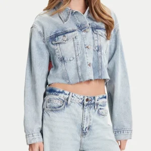 Giubbino In Jeans Croppo Trckr Jkt Donna