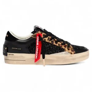 Scarpa Sk8 Deluxe Strass Patch Rossa Donna