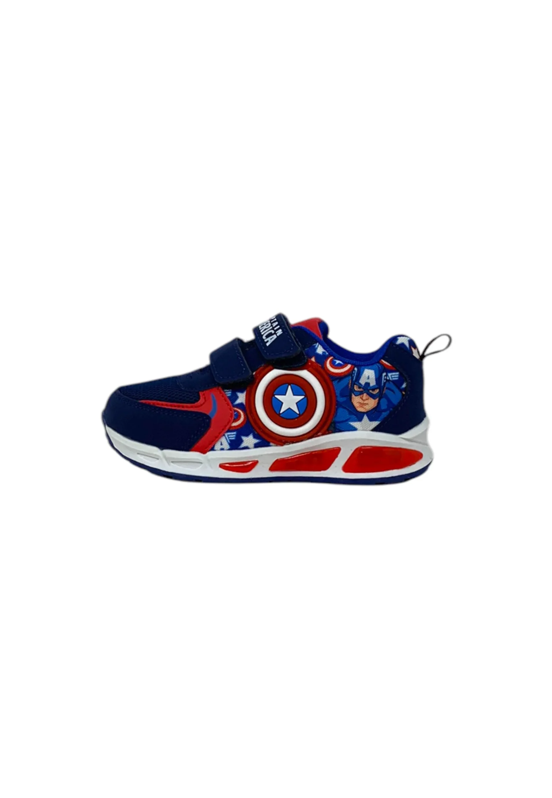 Sneaker luminose Silver Avengers - Captain America R1010208T BLUE Bambino