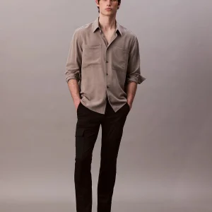 Pantalone Slim Cotton Stretch Cargo Uomo