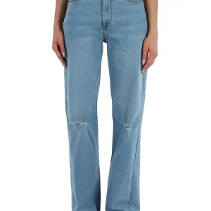 Jeans 5 Pockets Strappato Donna