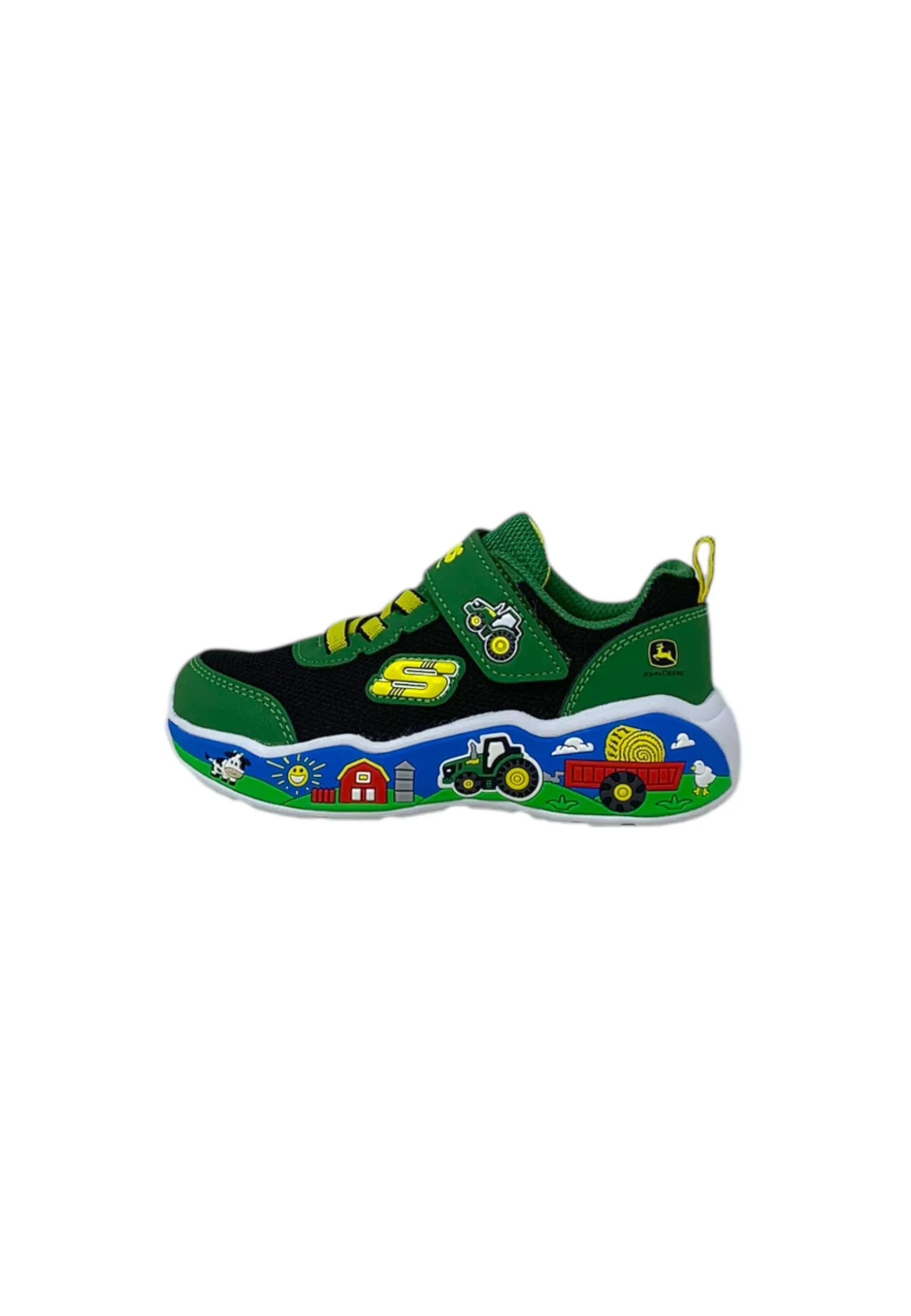 Sneakers SKECHERS - John Deere 407065N/GNBK play scene bambino