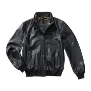 Giubbino Pelle Elastico Logo Pc Uomo