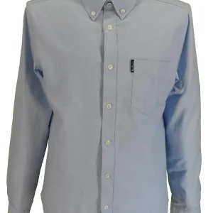 Ben Sherman Light Blue Long Sleeved Oxford Shirts