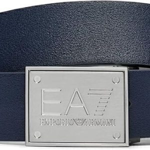 Cintura Placca Argento Bicolor Uomo