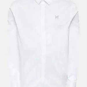 Camicia Bottoni Coperti Logo Pc Uomo