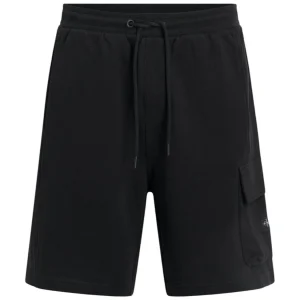 Bermuda In Felpa Logo Su Tasca Lat. Uomo