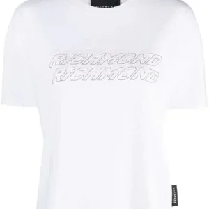 t-Shirt Stampa Logo Multipla Donna