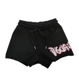 Shorts In Felpa Sfilacciati Logo Gr Donna