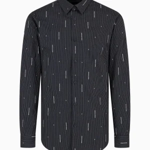 Camicia a Righe Multilogo Vert. Uomo