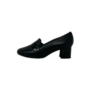 Mocassino col tacco SOFFICE SOGNO 22622 nappa nero Donna