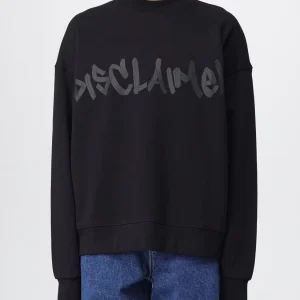 Felpa Giro Over Logo Gommato Grande Uomo