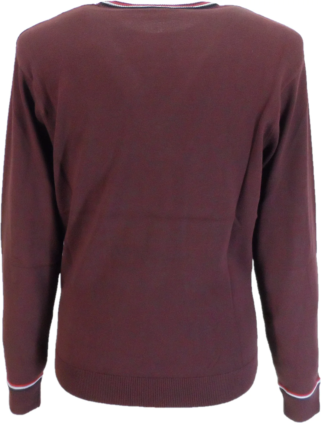 Gabicci Mens Marlon Retro Red Berry Jumper - immagine 3