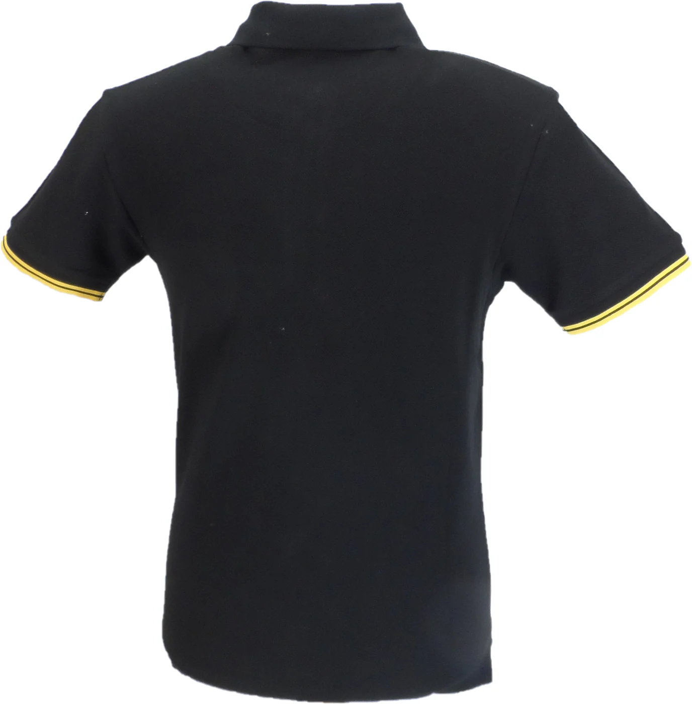 Trojan Mens Black Zipped Retro Polo Shirt - immagine 3