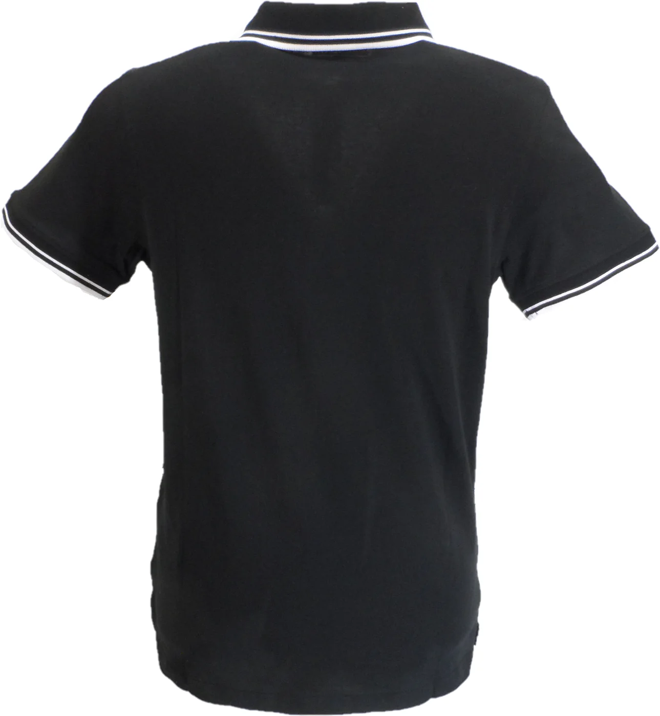 Lambretta Mens Black/White Houndstooth Polo Shirts - immagine 3