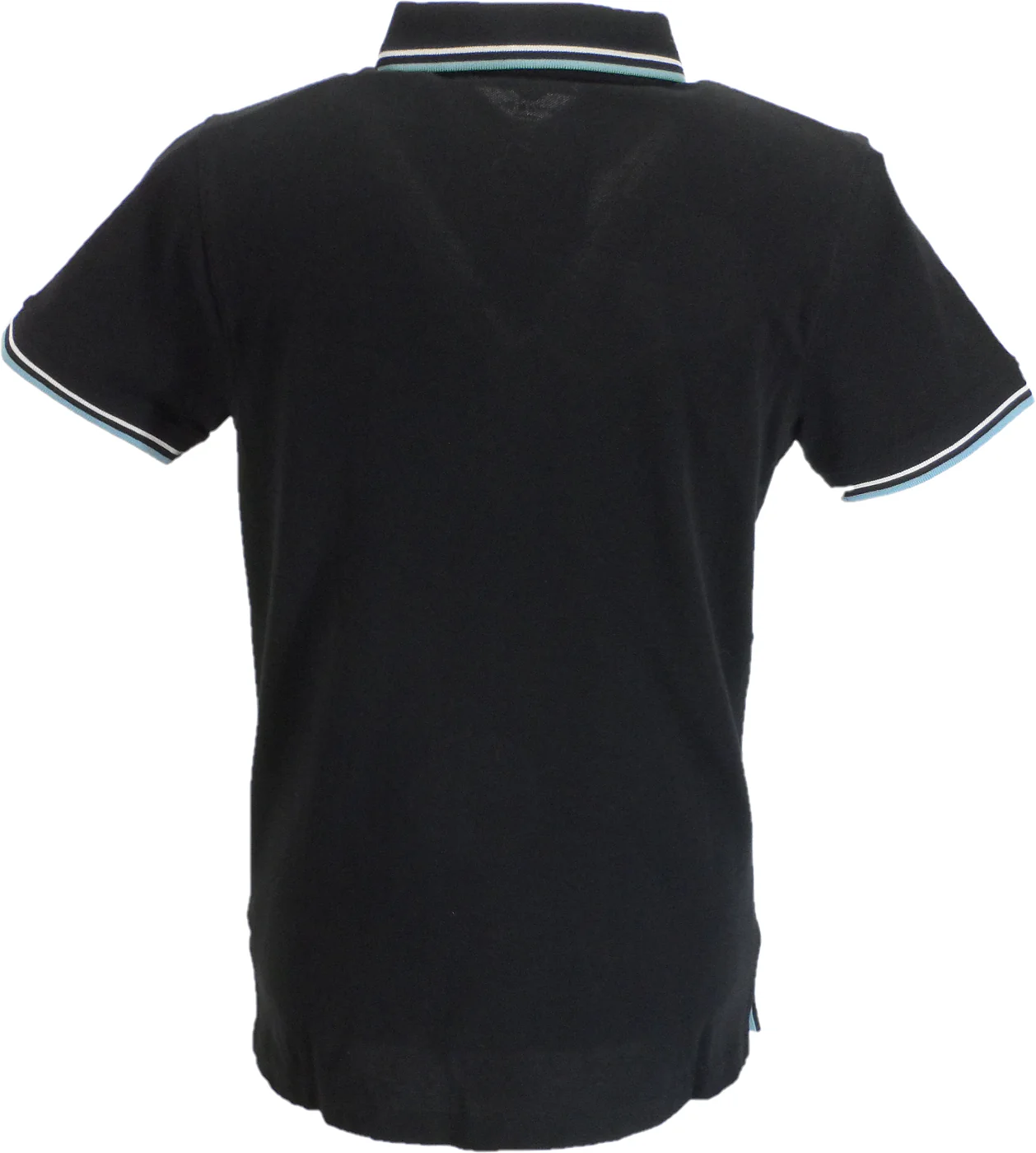 Lambretta Navy Blue Retro Vertical Stripe Polo Shirts - immagine 3