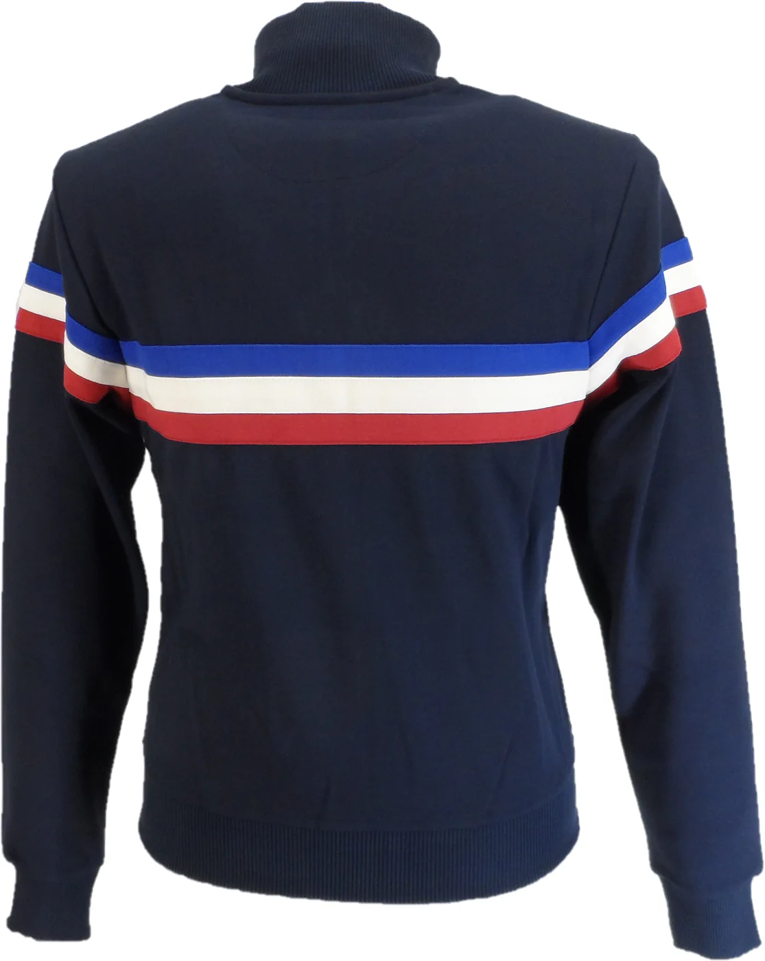 Trojan Mens Navy Blue 3 Stripe Track Tops - immagine 3