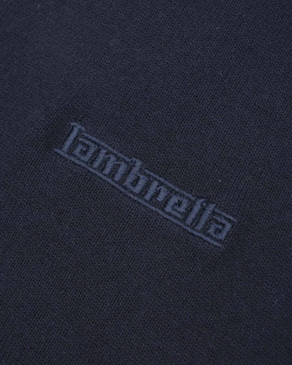 Lambretta Mens Navy Blue Baggio Knitted Polo Shirt - immagine 5
