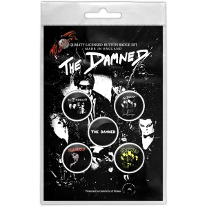The Damned Button Badge 5 Pack Set