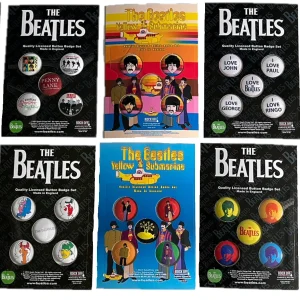 The Beatles 5 Badges Sets