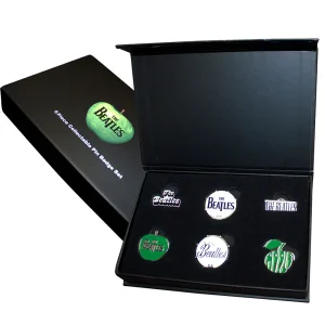 Official licensed The Beatles Metal Pin 6 Badge Set