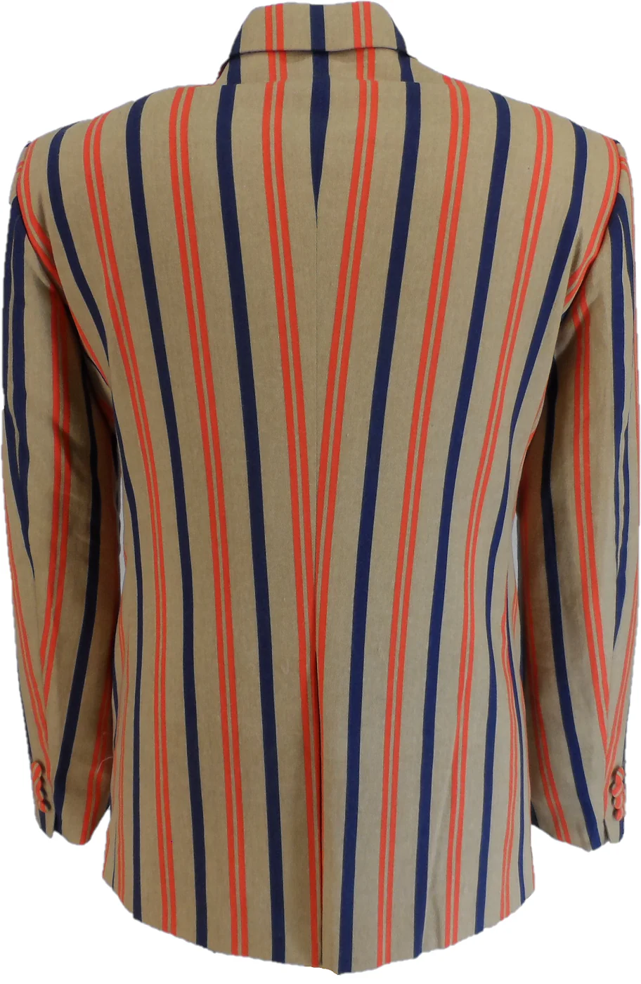 Mens Classic Retro Beige/Red/Navy Boating Blazer Jacket - immagine 4