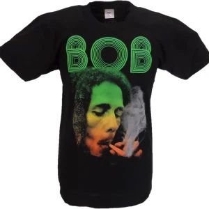 Mens Official Licensed Bob Marley Smoking Da Erb T Shirt
