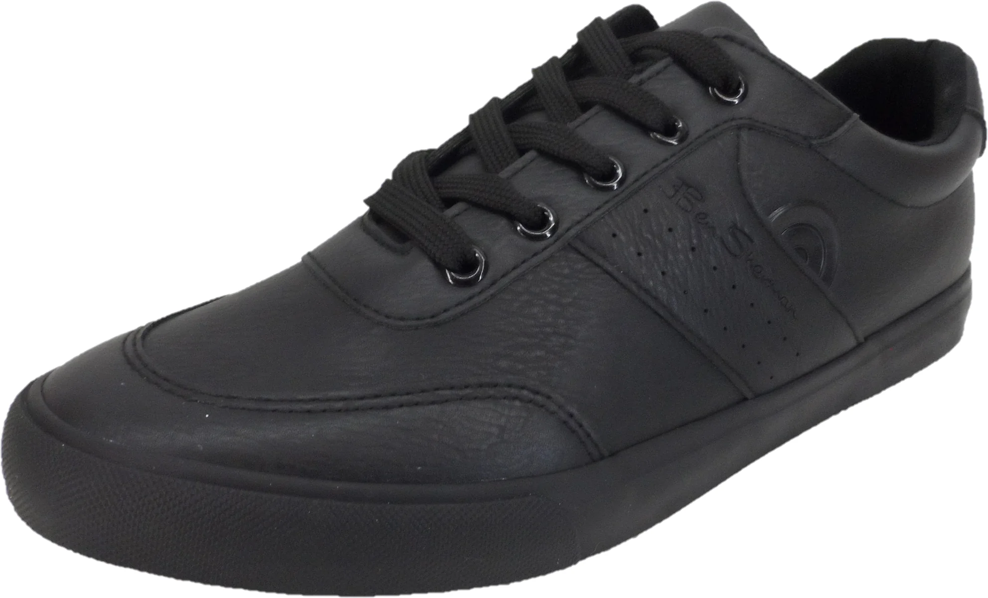 Ben Sherman Mens Scooper Black Retro Mod Trainers - immagine 2