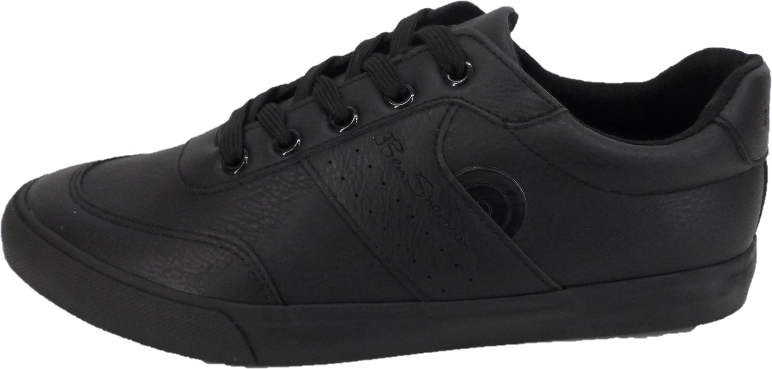 Ben Sherman Mens Scooper Black Retro Mod Trainers - immagine 3