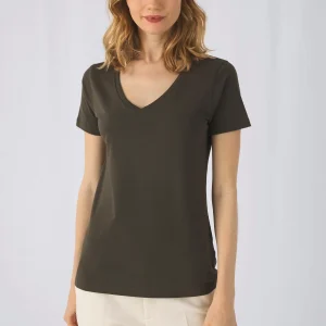 CGTW045 - T-shirt Inspire in cotone BIO scollo a V donna