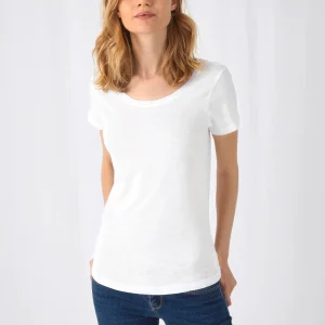 CGTW047 - T-shirt in cotone Bio Slub Inspire donna