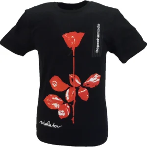 Mens Black Official Depeche Mode Violator T Shirt