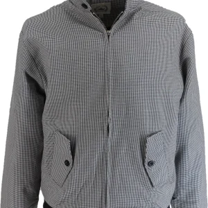 Relco Mens Dogtooth Harrington Jacket